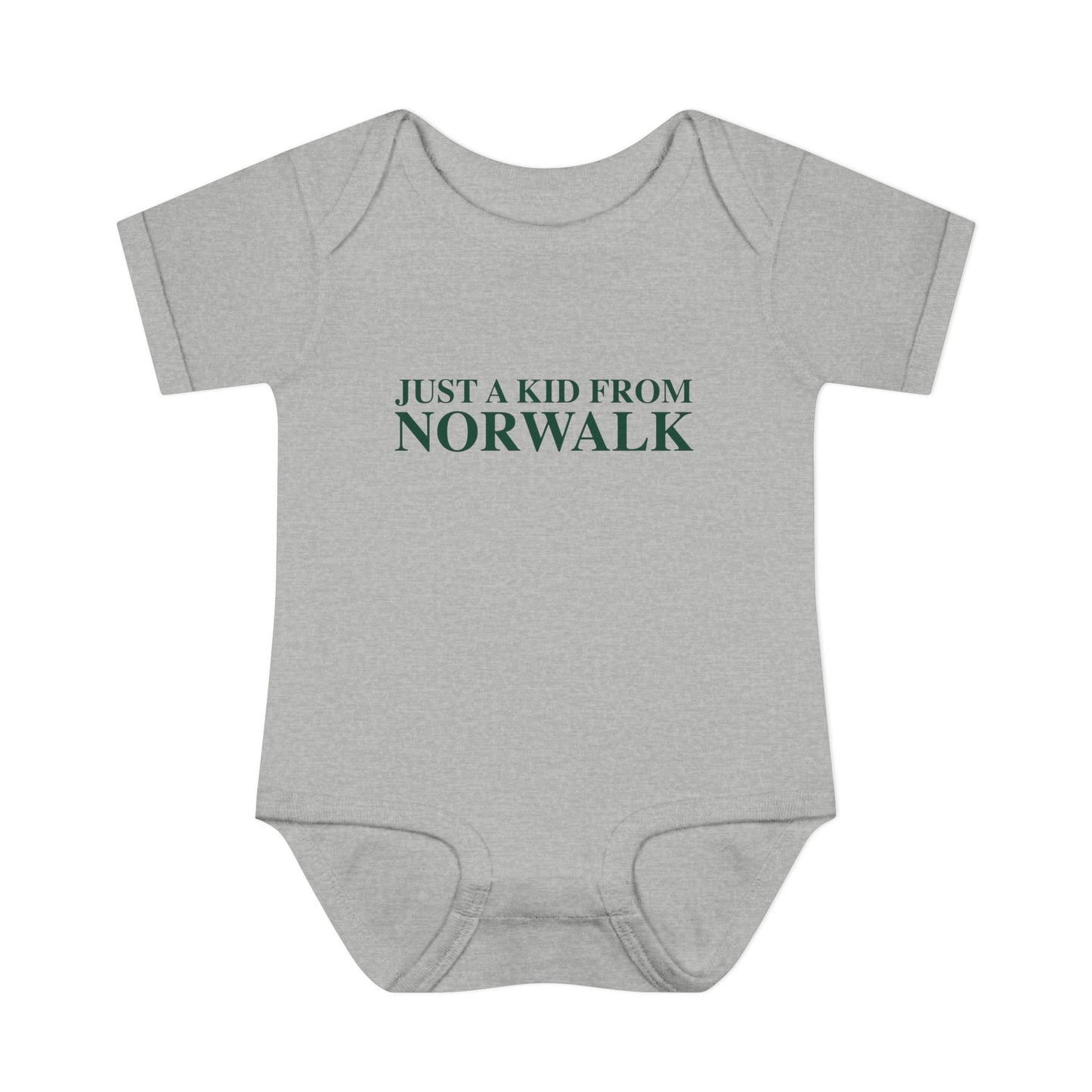 Just a kid from Norwalk Infant Baby Rib Bodysuit