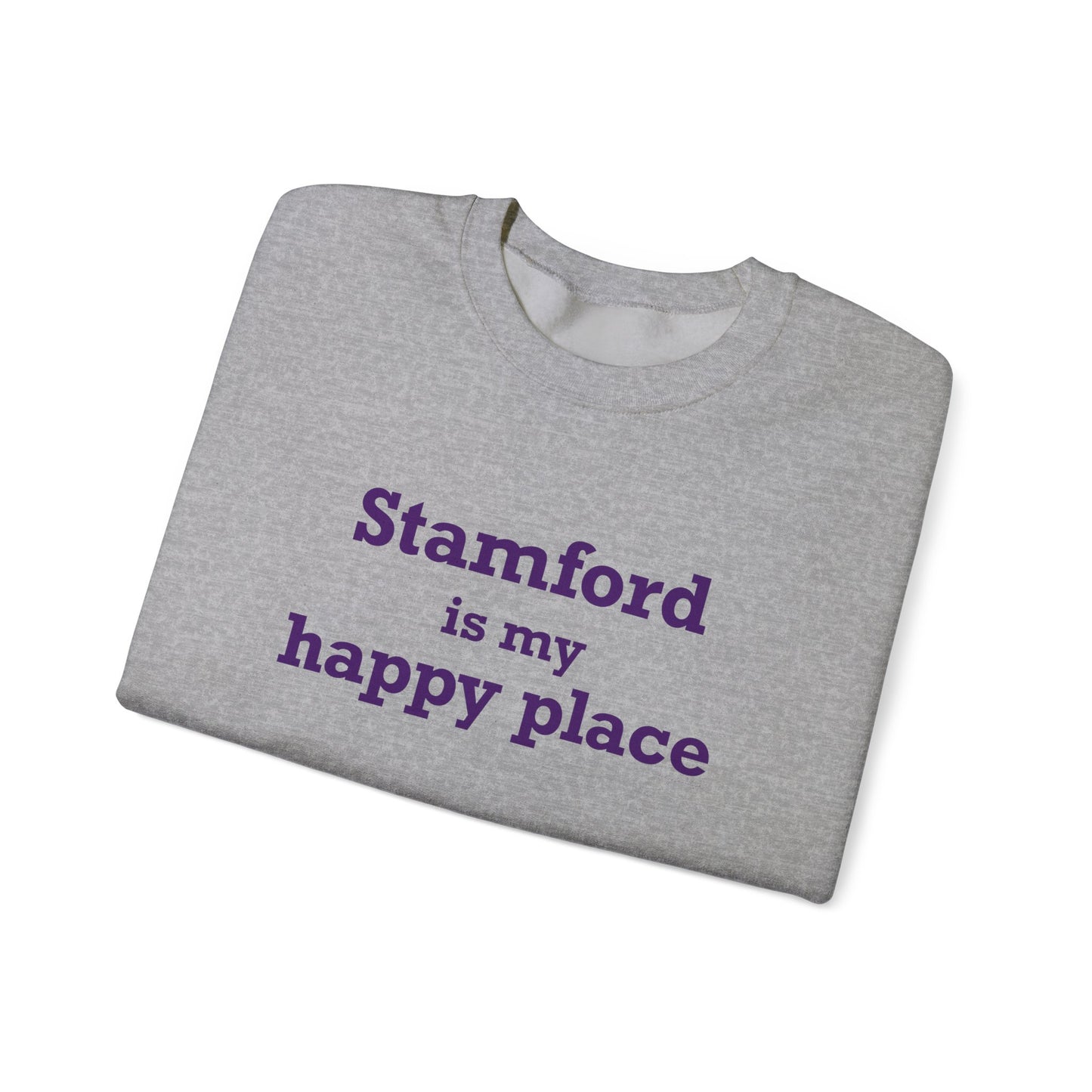 Stamford Is My Happy Place Unisex Heavy Blend™ Crewneck Sweatshirt