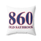 860 Old Saybrook Red, White & Blue Spun Polyester Square Pillow