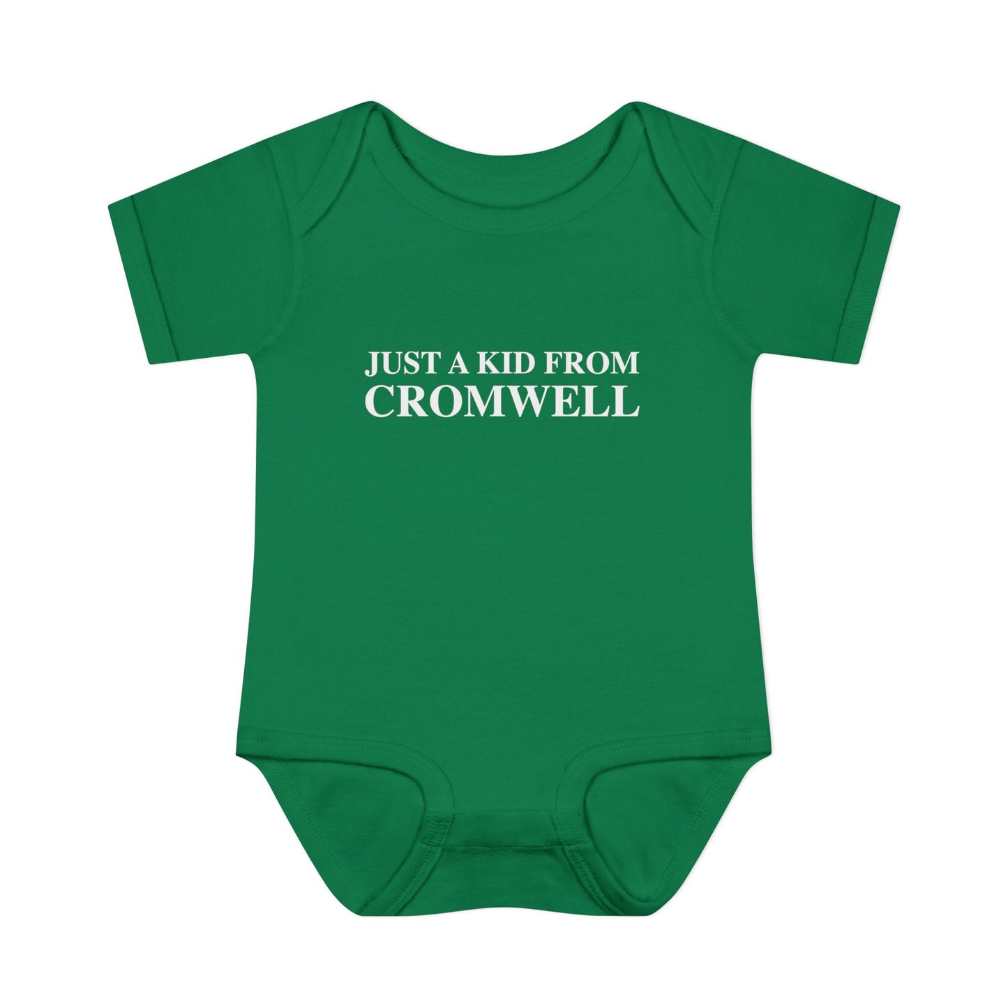 Just a kid from Cromwell Infant Baby Rib Bodysuit