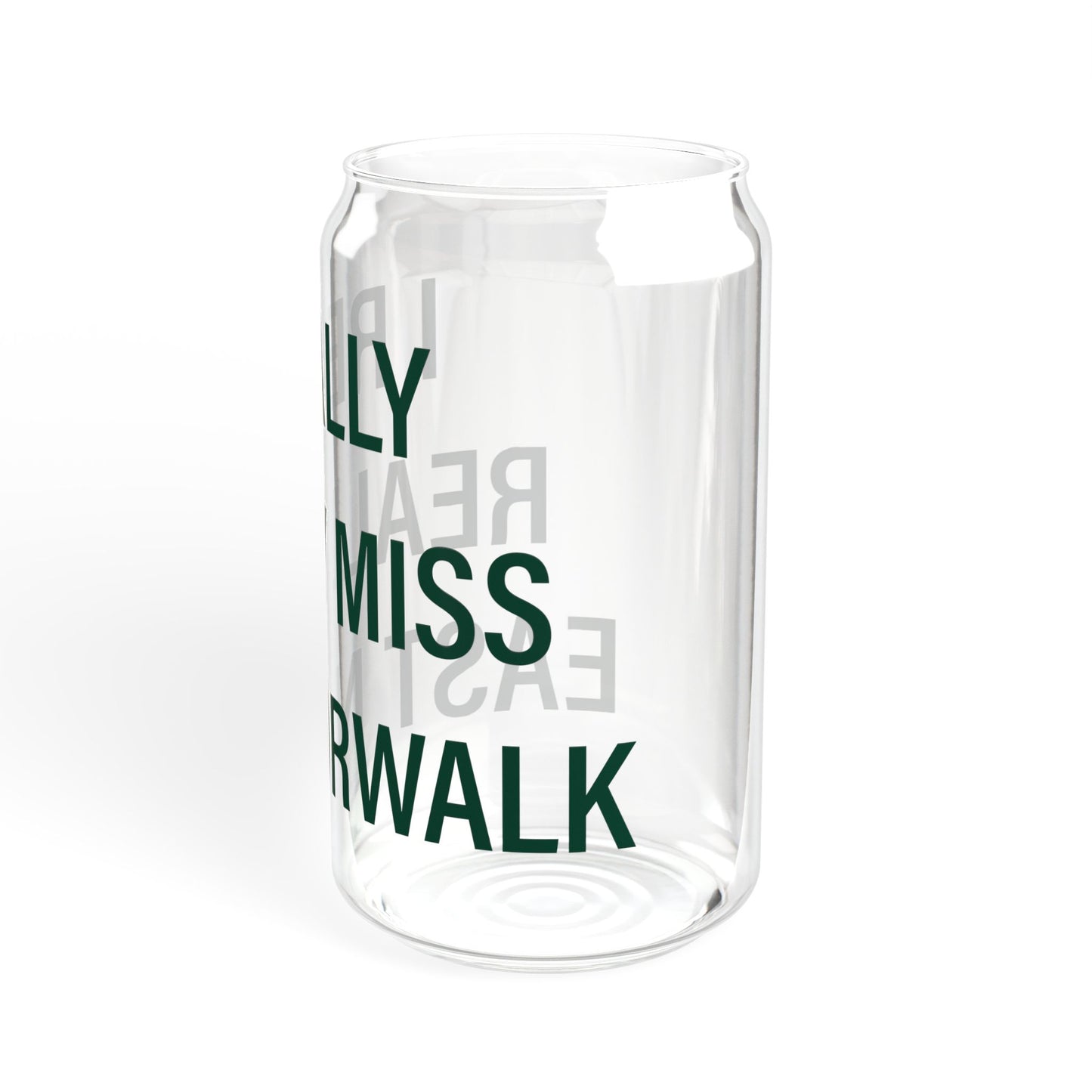 I Really Really Miss East Norwalk Sipper Glass, 16oz