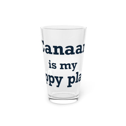 Canaan is my Happy Place Pint Glass, 16oz