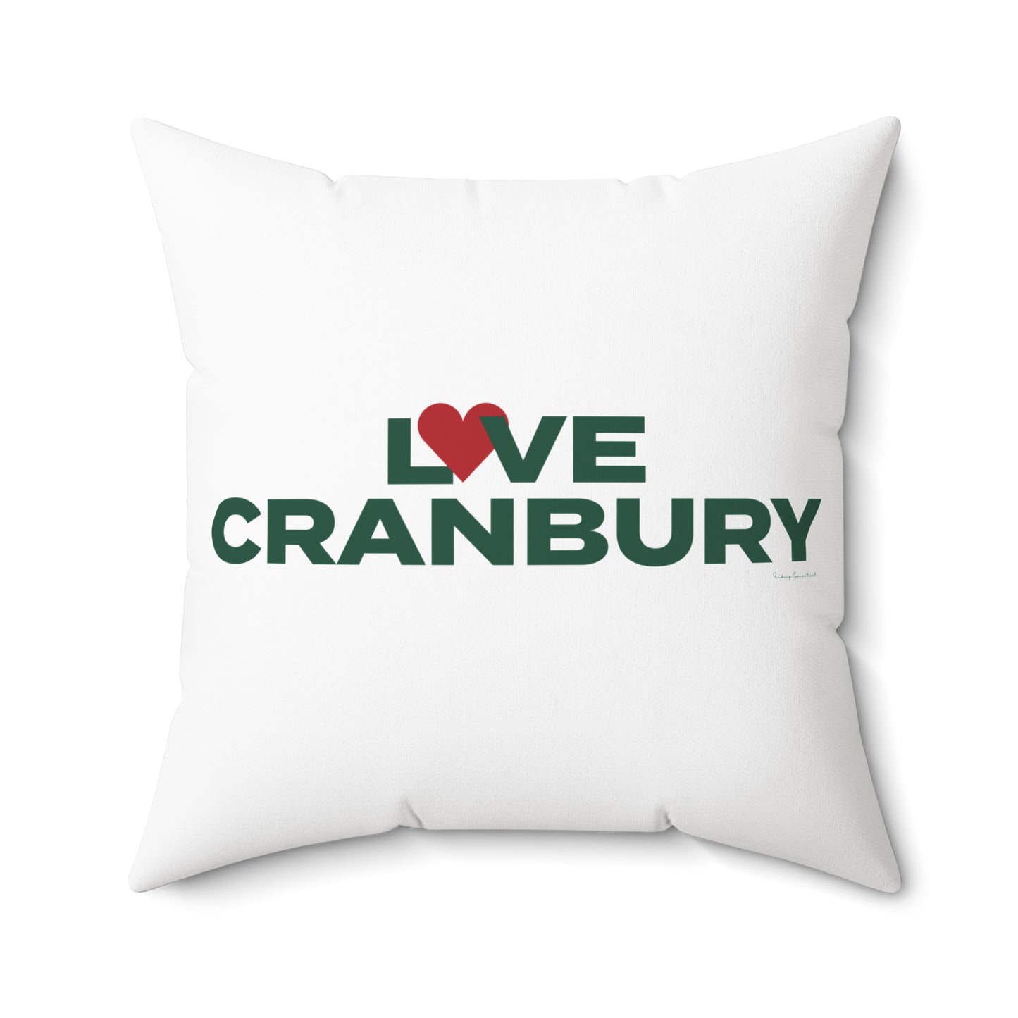 Love Cranbury Spun Polyester Square Pillow