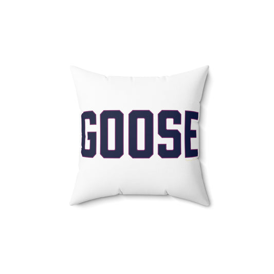 Goose Zip Code Blue & Purple Spun Polyester Square Pillow