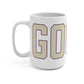 Goose Zip Code Cream & Purple Mug 15oz
