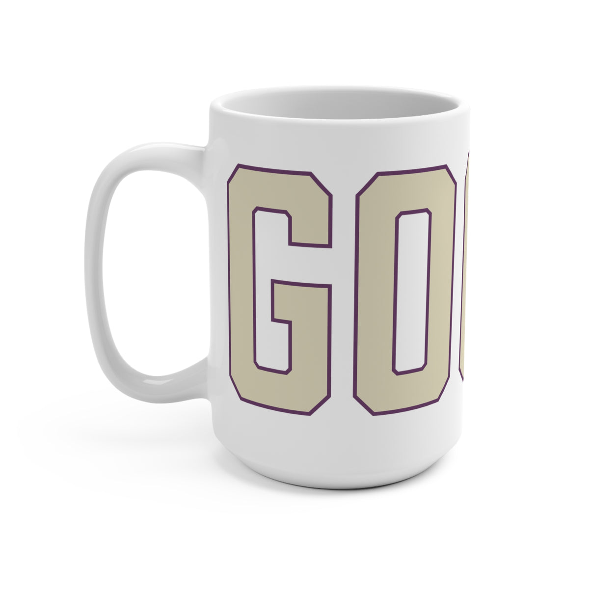 Goose Zip Code Cream & Purple Mug 15oz