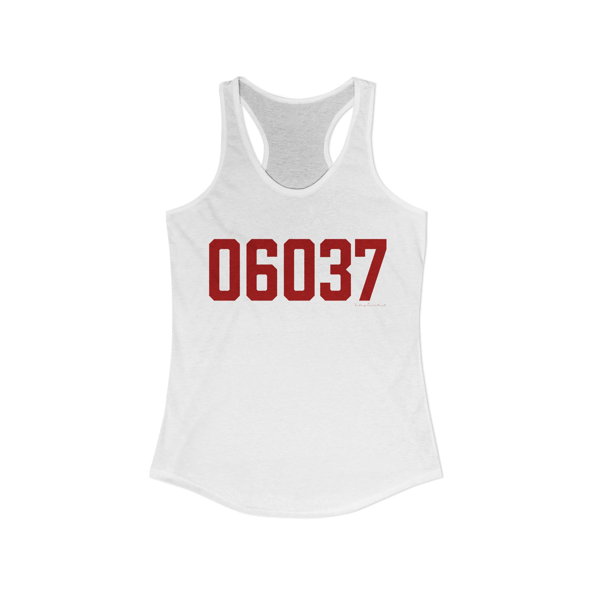 06037 Berlin Connecticut Zip Code Women's Ideal Racerback Tank Top