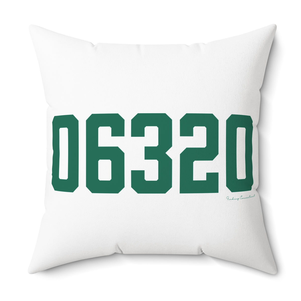 06320 New London Connecticut Zip Code Spun Polyester Square Pillow