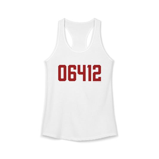 06412 Chester Connecticut Zip Code Women's Ideal Racerback Tank Top