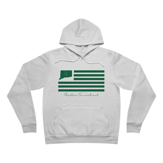 Chester Connecticut St. Patrick’s Day Flag Unisex Sponge Fleece Pullover Hoodie