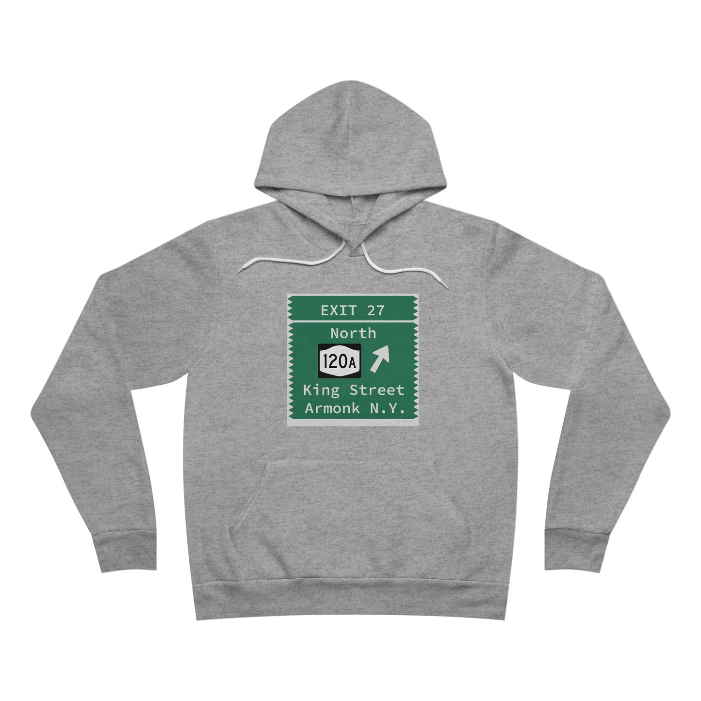 Vintage Merritt Parkway Exit 27 Sign Unisex Sponge Fleece Pullover Hoodie