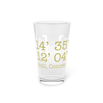 Trumbull Coordinates Pint Glass, 16oz