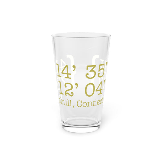 Trumbull Coordinates Pint Glass, 16oz