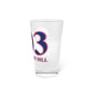 203 Strawberry Hill Red, White & Blue Pint Glass, 16oz