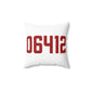 06412 Chester Connecticut Zip Code Spun Polyester Square Pillow