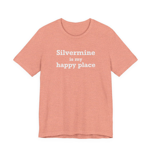 Silvermine is My Happy Place Unisex Jersey Short Sleeve T-Shirt