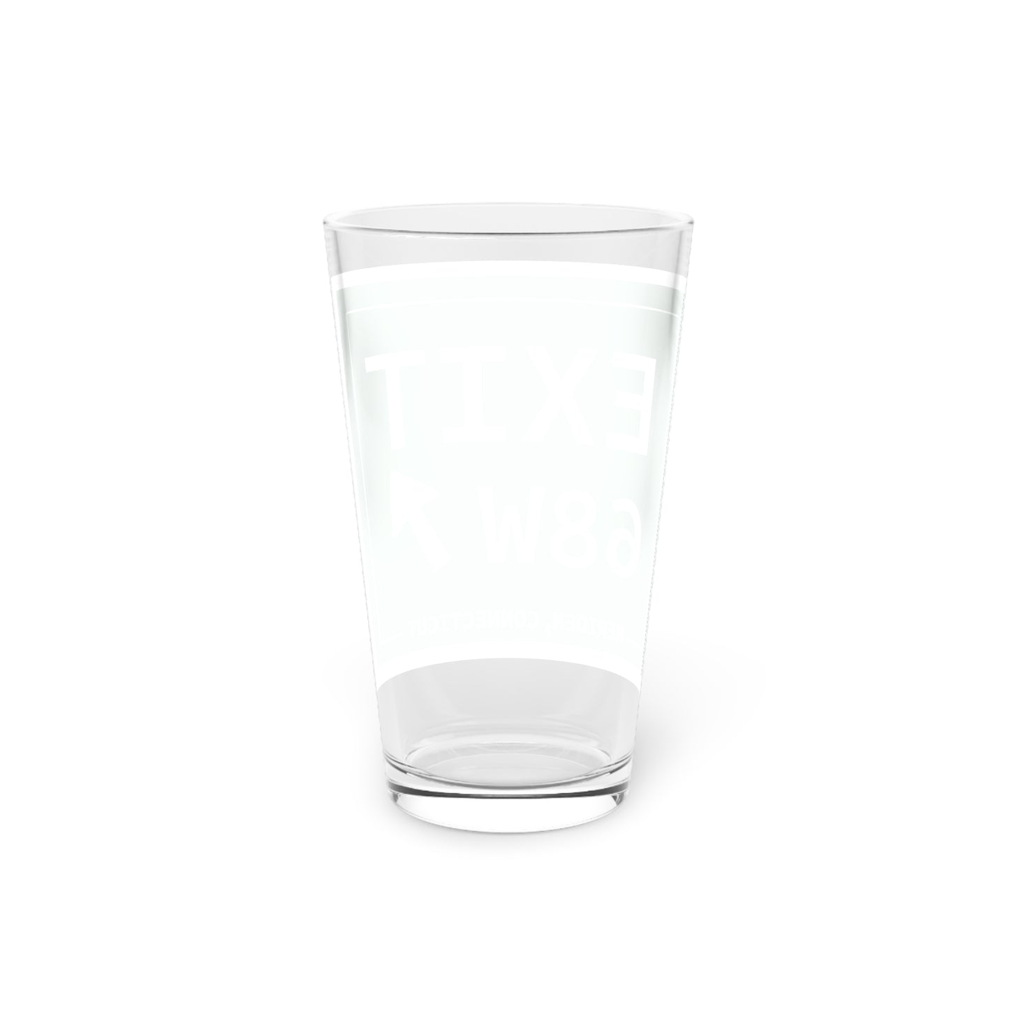 Vintage Exit 68W WCP Sign Pint Glass, 16oz