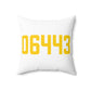 06443 Madison Connecticut Zip Code  Polyester Square Pillow
