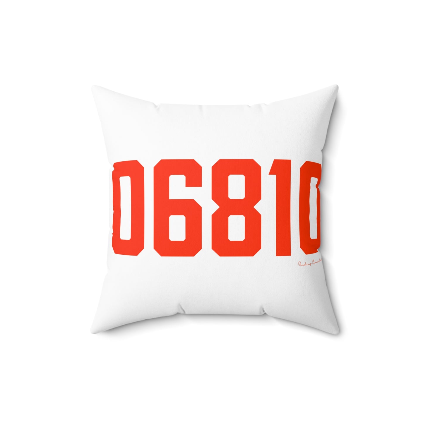 06810 Danbury Connecticut Zip Code Spun Polyester Square Pillow