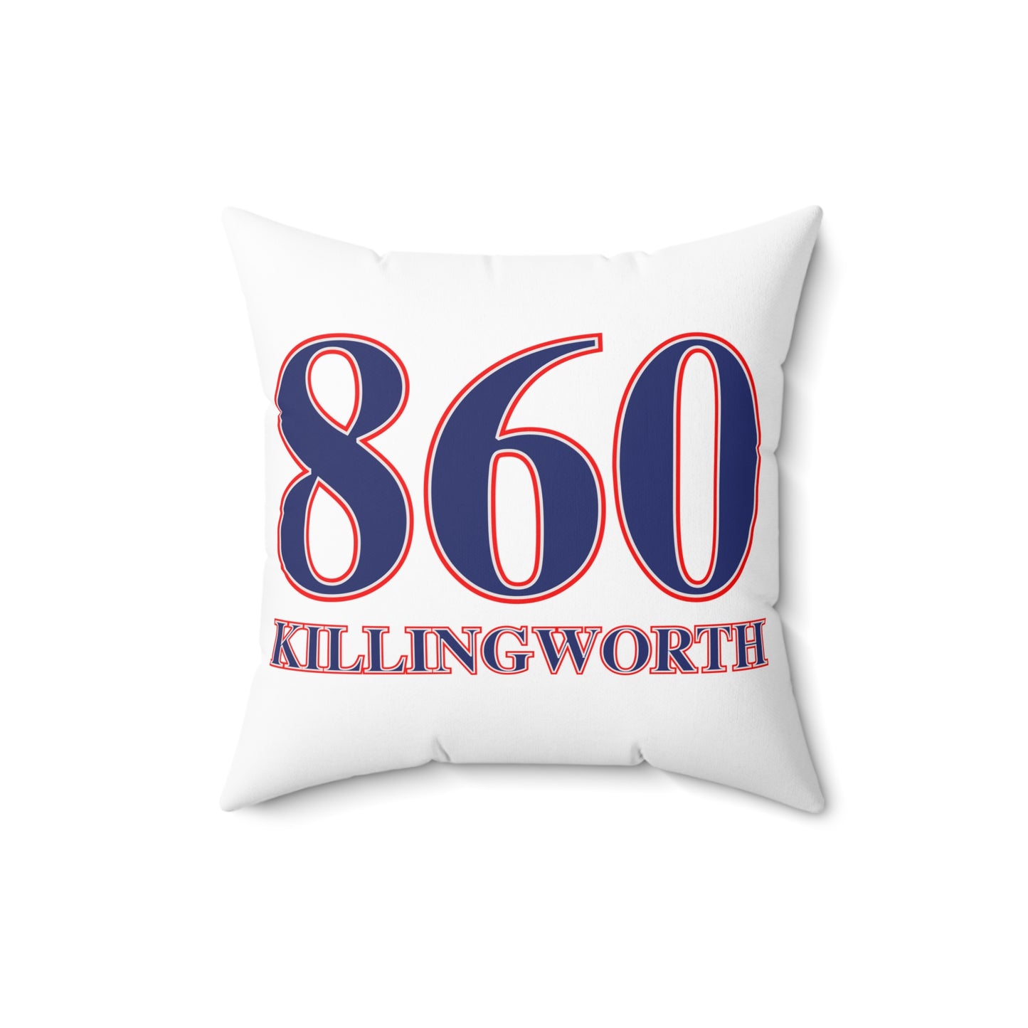 860 Killingworth Red, White & Blue Spun Polyester Square Pillow