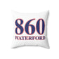 860 Waterford Red, White & Blue Spun Polyester Square Pillow