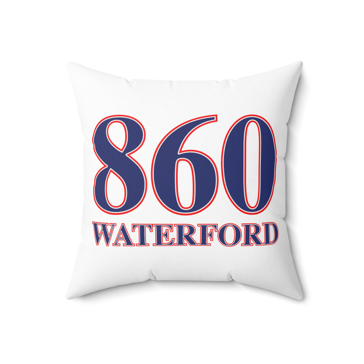860 Waterford Red, White & Blue Spun Polyester Square Pillow