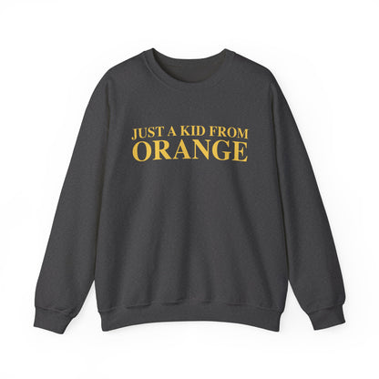 Just a kid from Orange Unisex Heavy Blend™ Crewneck Sweatshirt