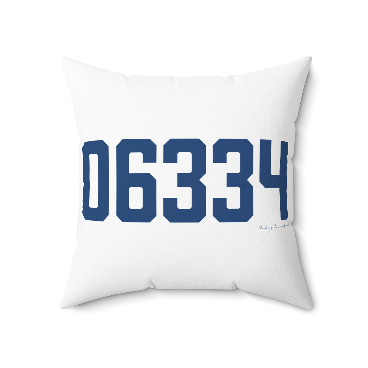 06334 Bozrah Connecticut Zip Code Spun Polyester Square Pillow