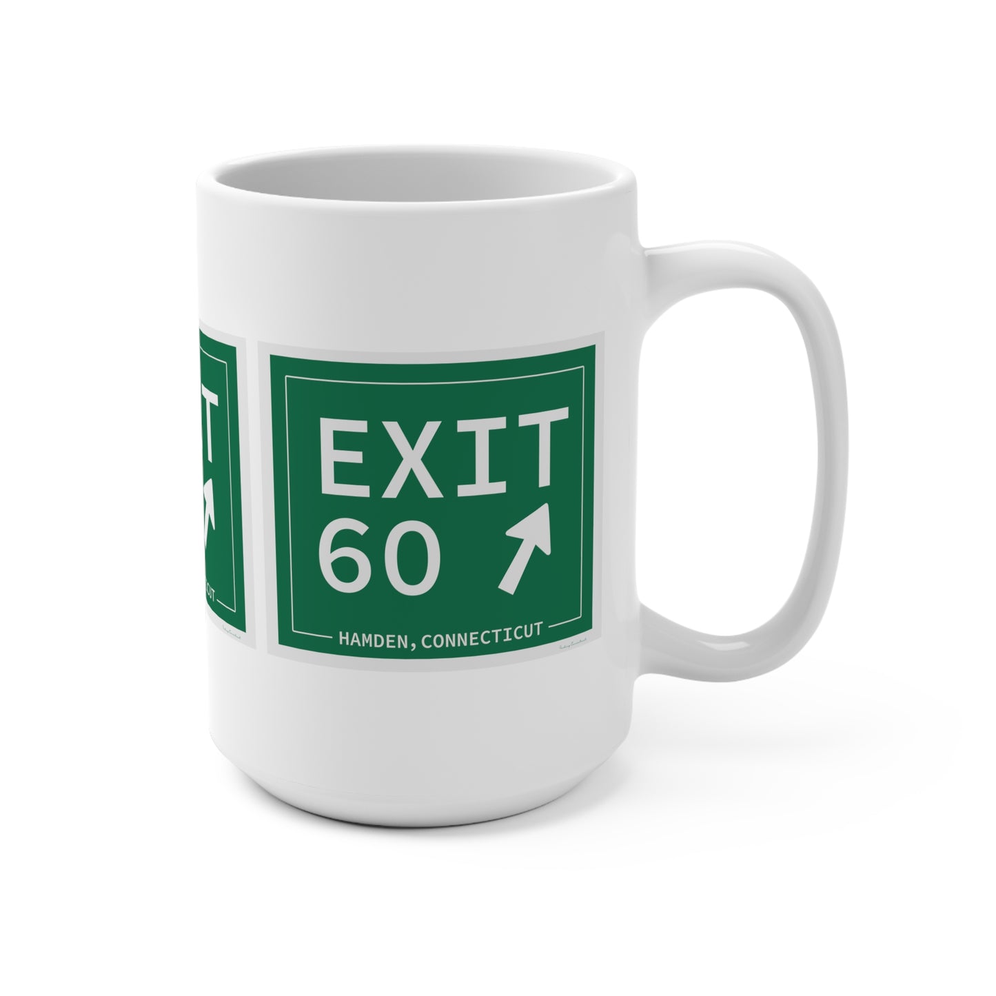 Vintage Exit 60 WCP Sign Mug 15oz