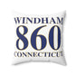 Windham 860 Connecticut  Spun Polyester Square Pillow