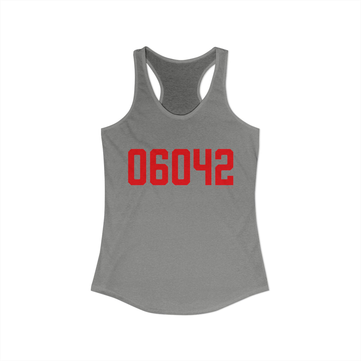 06042 Manchester Connecticut Zip Code Women's Ideal Racerback Tank Top