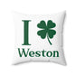 I Clover Weston Spun Polyester Square Pillow