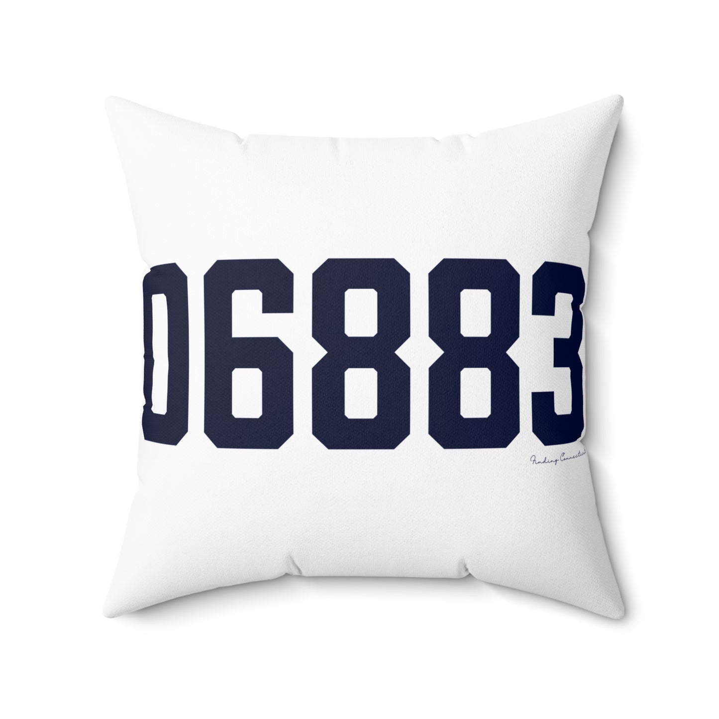 06883 Weston Connecticut Zip Code Spun Polyester Square Pillow