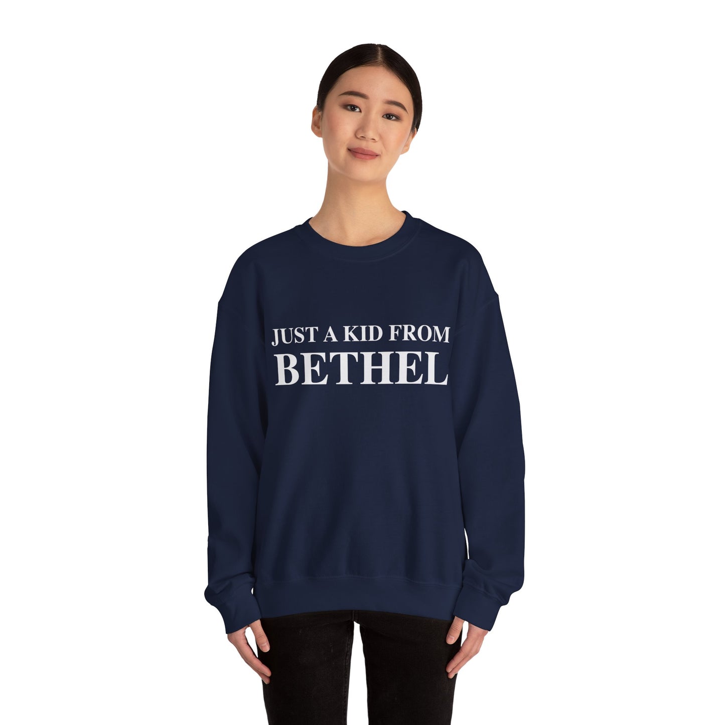 Just a kid from Bethel Unisex Heavy Blend™ Crewneck Sweatshirt