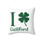 I Clover Guilford Spun Polyester Square Pillow