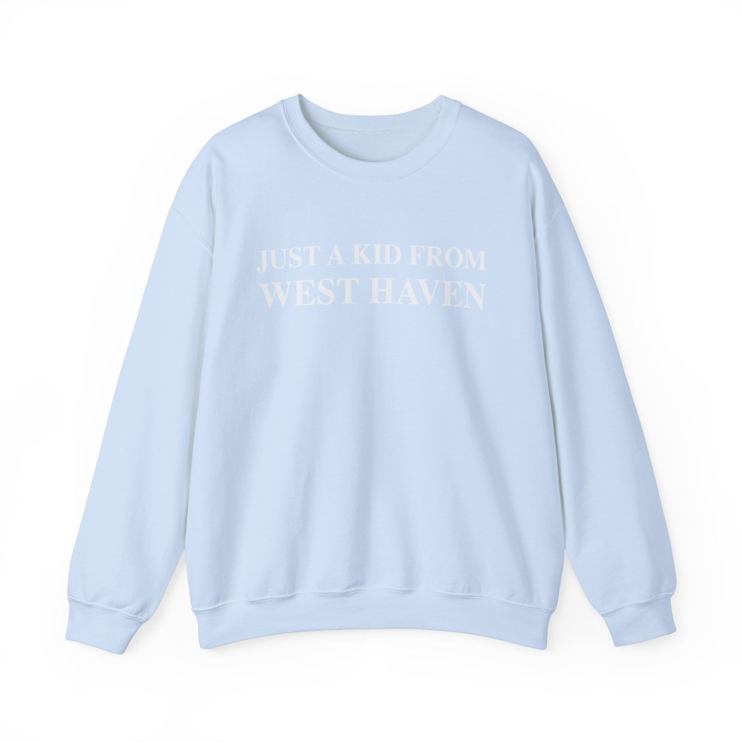 Just a kid from West Haven Unisex Heavy Blend™ Crewneck Sweatshirt