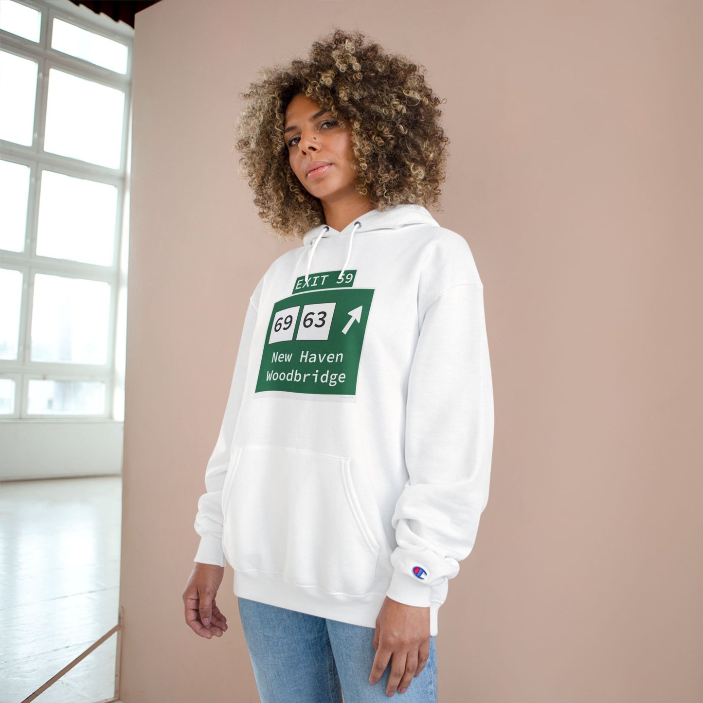 Vintage WCP Exit 59 Sign Champion Hoodie