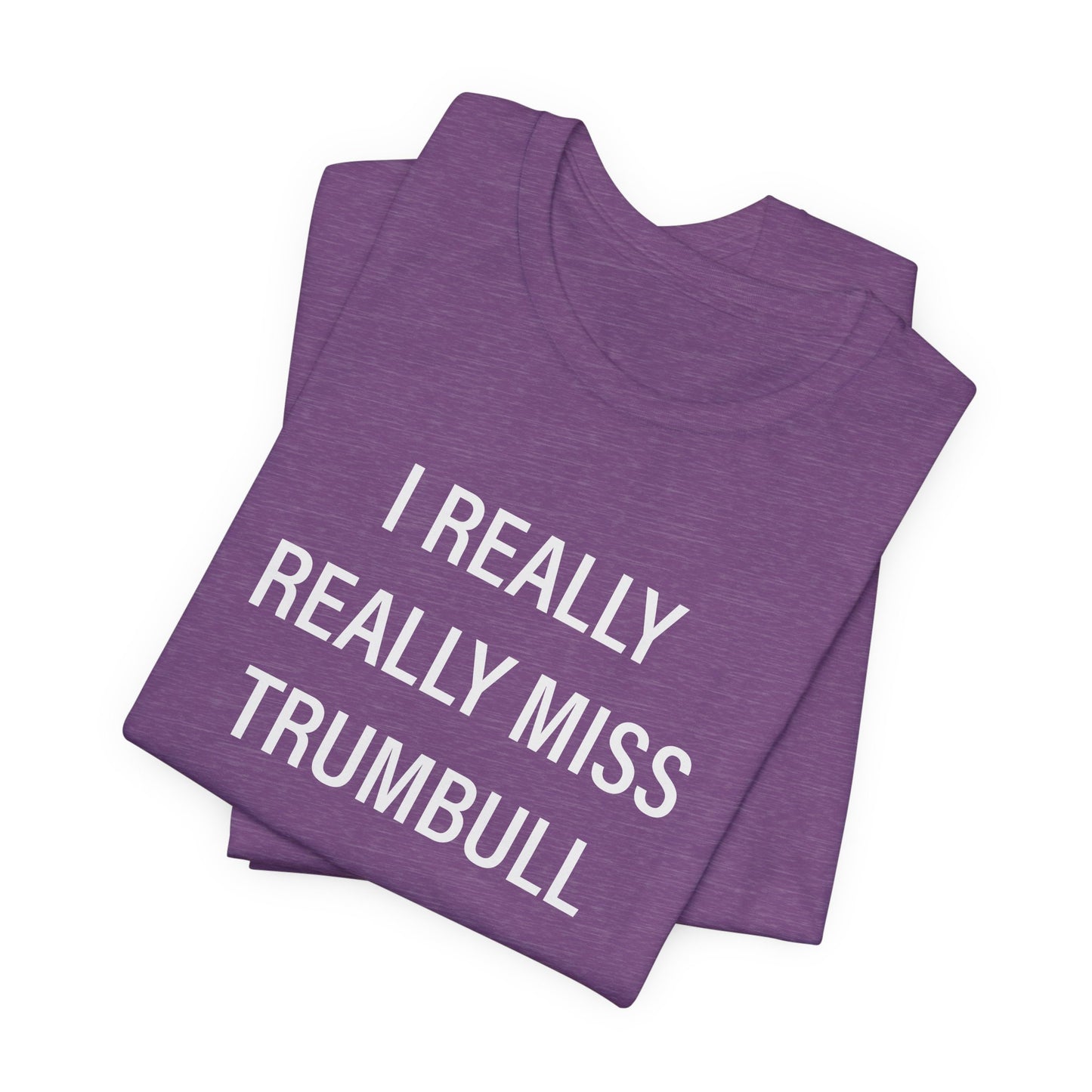 I Really Really Miss Trumbull Unisex Jersey Short Sleeve Tee