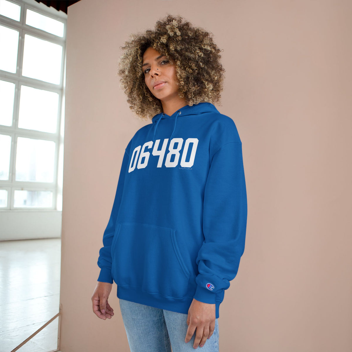 06480 Portland CT Zip Code Champion Hoodie
