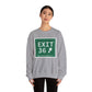 Vintage Exit 36 Merritt Parkway Sign Unisex Heavy Blend™ Crewneck Sweatshirt