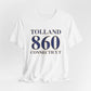 Tolland 860 Connecticut Unisex Jersey Short Sleeve T-Shirt