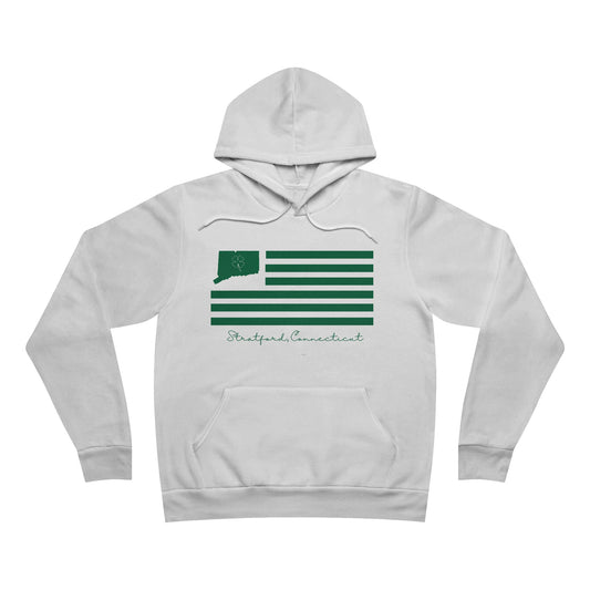 Stratford Connecticut St Patrick’s Day Flag Unisex Sponge Fleece Pullover Hoodie