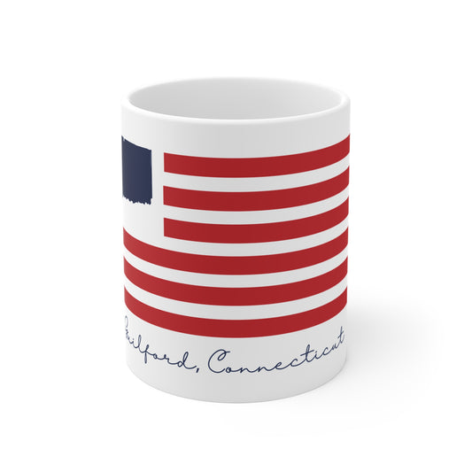 Guilford Connecticut Flag Mug 11oz