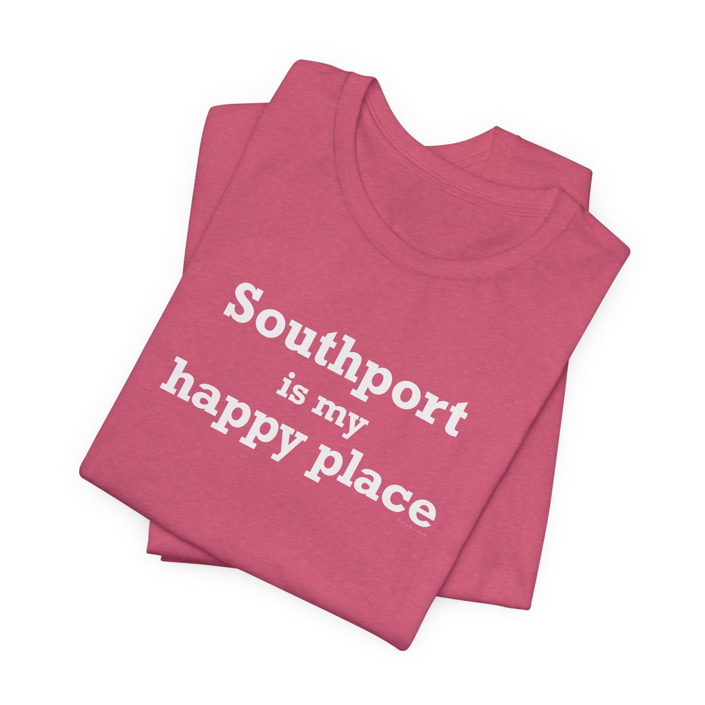 Southport is My Happy Place Unisex Jersey Short Sleeve T-Shirt