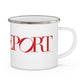41 Tilt Bridgeport Enamel Camping Mug