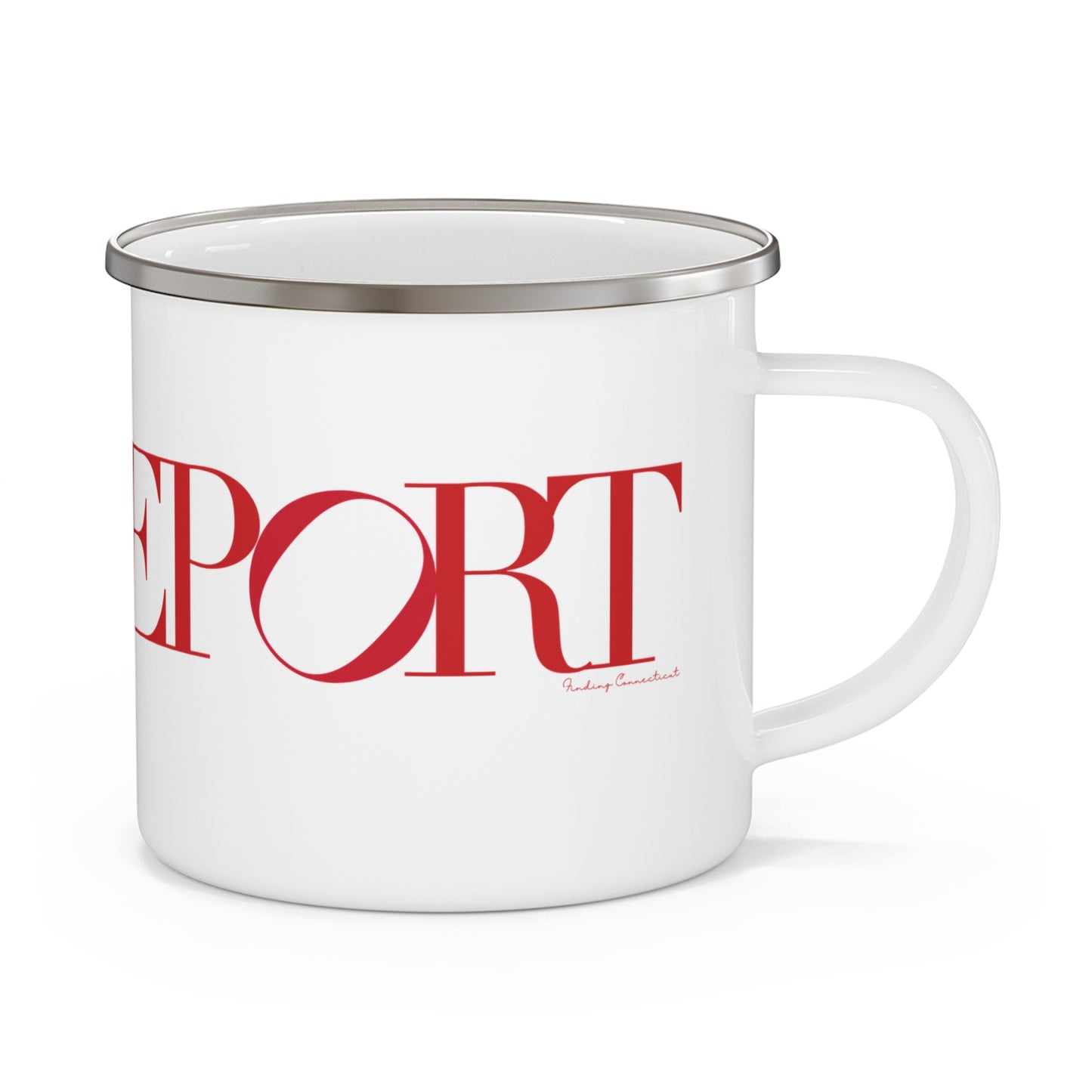 41 Tilt Bridgeport Enamel Camping Mug
