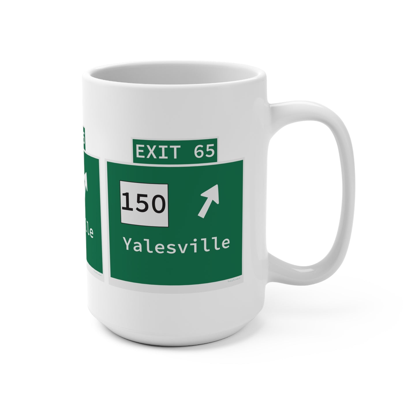 Vintage WCP Exit 65 Sign Mug 15oz