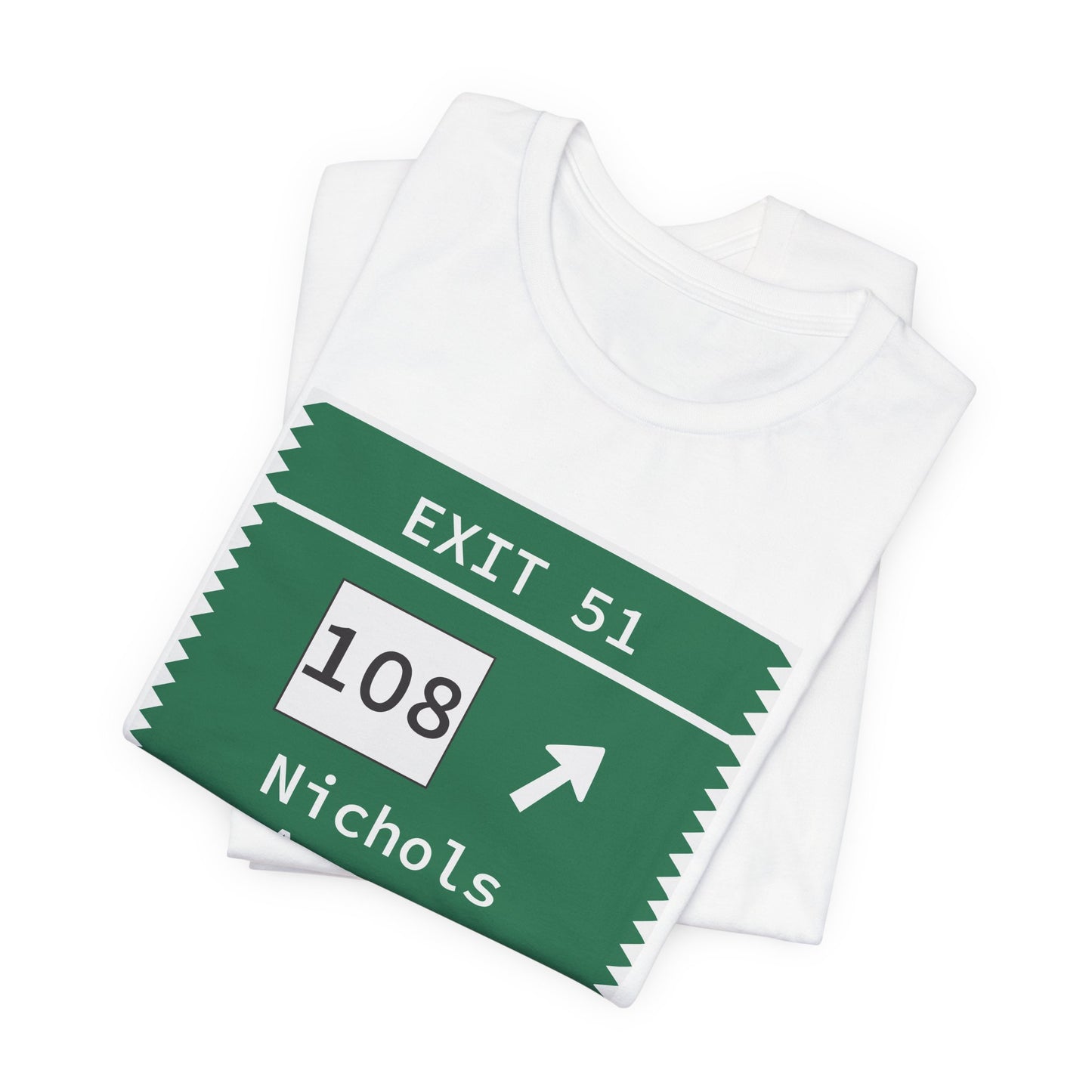 Vintage Merritt Parkway Exit 51 Sign Unisex Jersey Short Sleeve T-Shirt