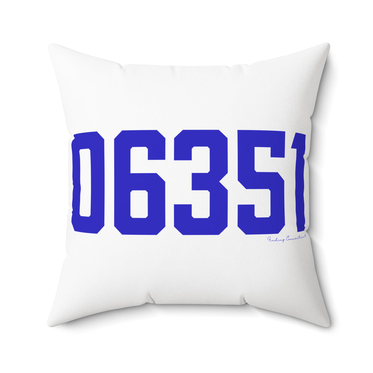 06351 Lisbon Connecticut Zip Code Spun Polyester Square Pillow