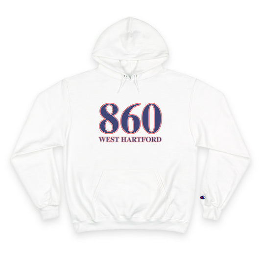 860 West Hartford Red White & Blue Champion Hoodie